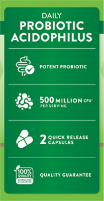 Nature's Truth 500 Million Probiotic Acidophilus - 100 Count - Image 7