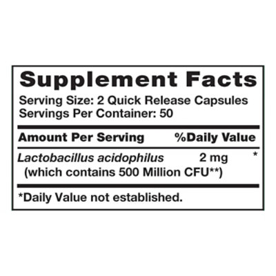 Nature's Truth 500 Million Probiotic Acidophilus - 100 Count - Image 4