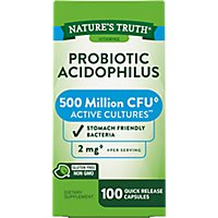 Nature's Truth 500 Million Probiotic Acidophilus - 100 Count - Image 1