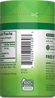 Nature's Truth High Strength 2400 mg Odorless Garlic - 120 Count - Image 6