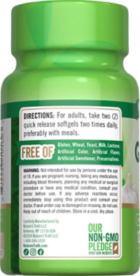 Nature's Truth High Strength 2400 mg Odorless Garlic - 120 Count - Image 2