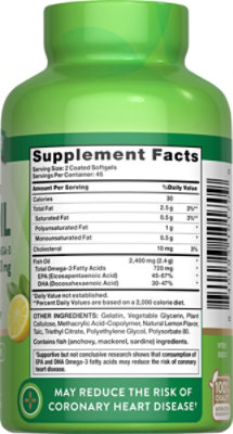 Nature's Truth Odorless Fish Oil 2400 mg - 90 Count - Image 2
