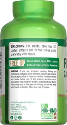 Nature's Truth Odorless Fish Oil 2400 mg - 90 Count - Image 3