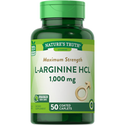 Natures Truth L Arginine HCL 1000 mg Caplets - 50 Count