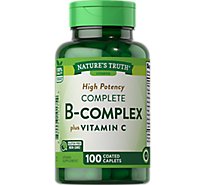 Nature's Truth High Potency Complete B Complex Plus Vitamin C - 100 Count