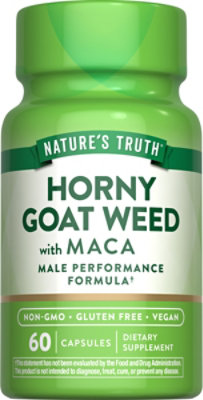 Nature's Truth Horny Goat Weed with MACA - 60 Count - Image 1