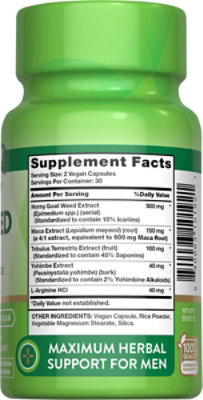 Nature's Truth Horny Goat Weed with MACA - 60 Count - Image 2