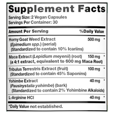 Nature's Truth Horny Goat Weed with MACA - 60 Count - Image 2