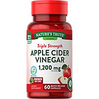 Nature's Truth Triple Strength Apple Cider Vinegar 1200 mg - 60 Count - Image 1