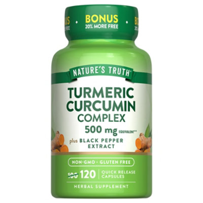 Nature's Truth Turmeric Complex 500 mg plus Black Pepper Extract - 120 Count - Image 2