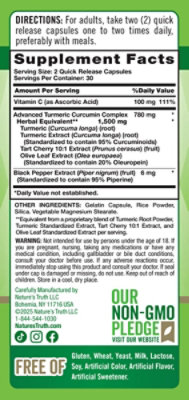 Nature's Truth Turmeric Curcumin Advanced Complex 1500 mg - 60 Count - Image 5
