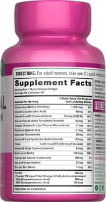 Nature's Truth Ultra Prenatal Vitamins and Minerals Plus DHA - 60 Count - Image 2