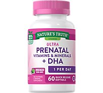Nature's Truth Ultra Prenatal Vitamins and Minerals Plus DHA - 60 Count