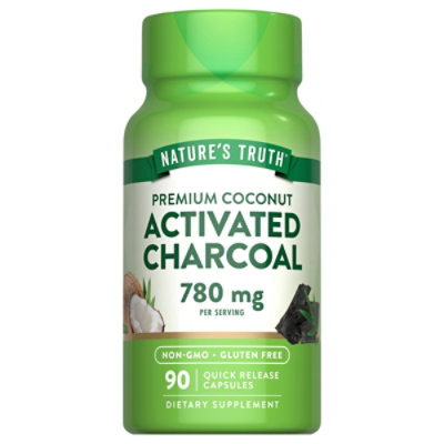 Nature's Truth Activated Charcoal 780 mg - 90 Count - Image 1