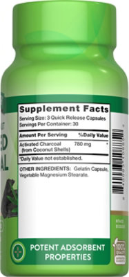 Nature's Truth Activated Charcoal 780 mg - 90 Count - Image 2