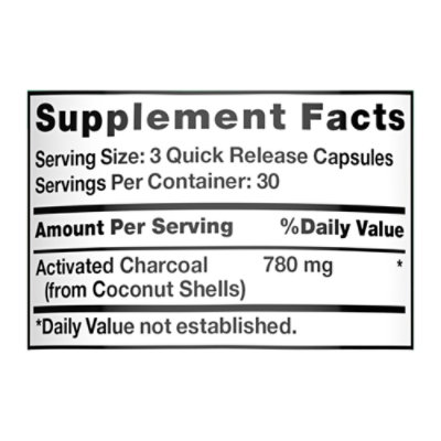 Nature's Truth Activated Charcoal 780 mg - 90 Count - Image 4