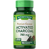 Nature's Truth Activated Charcoal 780 mg - 90 Count - Image 1