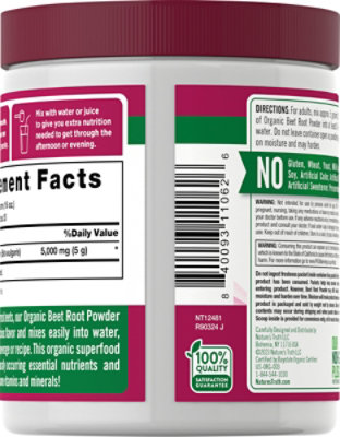 Nature's Truth Organic Beet Root Powder - 6.1 Oz - Image 6