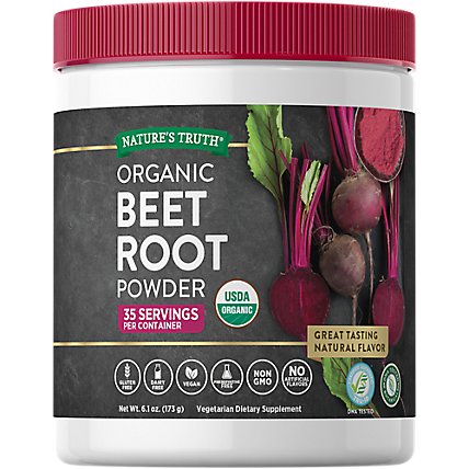 Nature's Truth Organic Beet Root Powder - 6.1 Oz - Image 1