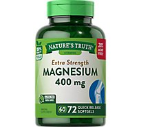 Nature's Truth Extra Strength Magnesium 400 mg - 72 Count