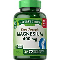 Nature's Truth Extra Strength Magnesium 400 mg - 72 Count - Image 1