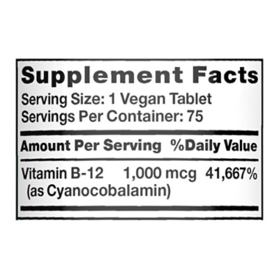 Nature's Truth Timed Release Vitamin B12 1000 mcg - 75 Count - Image 4