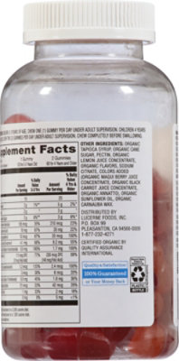 O Organics Gummy Multivitamin Children Dietary Supplement - 120 Count - Image 4