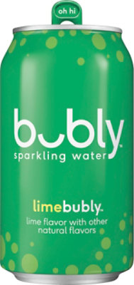 bubly Sparkling Water Lime Cans - 12 Fl. Oz. - Image 2