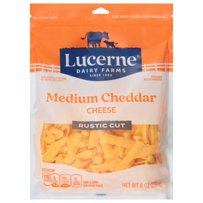 Lucerne Cheese Cheddar Medium Thick Cut Shredded - 8 Oz - Image 2