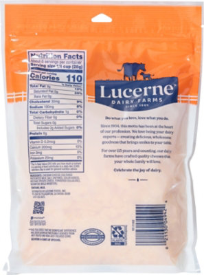 Lucerne Cheese Cheddar Medium Thick Cut Shredded - 8 Oz - Image 5