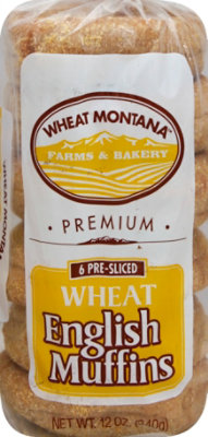 Wheat English Muffins - 6 Count - Image 2