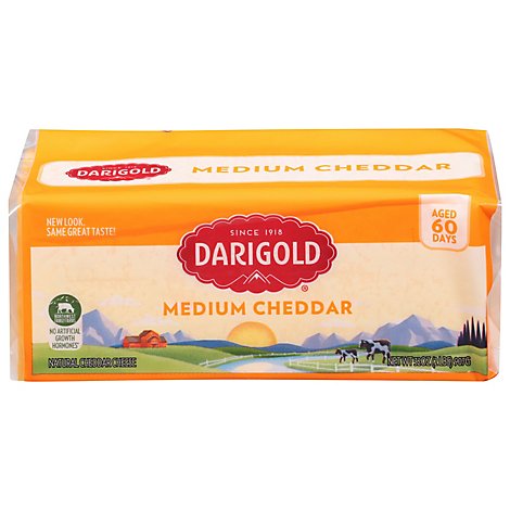 Darigold Medium Yellow Cheddar Block - 32 Oz