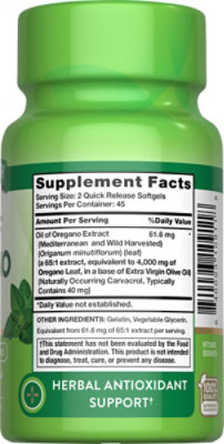 Nature's Truth Oil of Oregano 3000 mg - 90 Count - Image 2