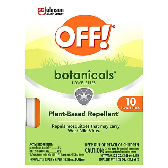 OFF! Botanicals Insect Mosquito Repellent For Everyday Use - 10 Count