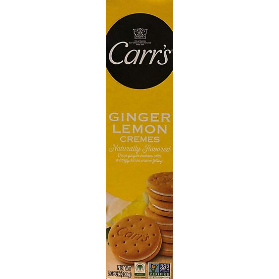 Carrs Ginger Lemon Cremes Cookies - 7.05 Oz
