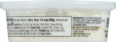 O Organics Cheese Soft Goat Crumbled - 4 Oz - Image 5