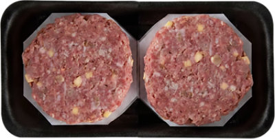 Beef Ground Beef Pub Burger Jalapeno Bacon Cheddar - 1 Lb - Image 1