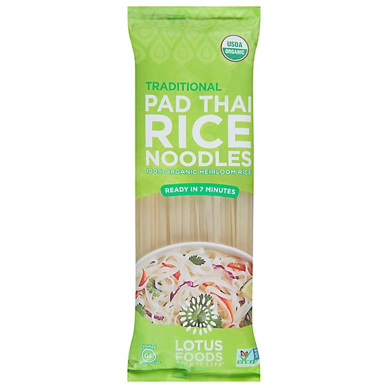 Lotus Food Pad Thai Noodles Organic Traditional - 8 Oz