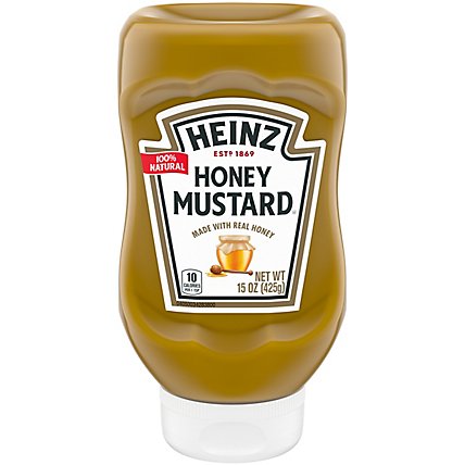 Heinz 100% Natural Honey Mustard with Real Honey Bottle - 15 Oz - Image 1
