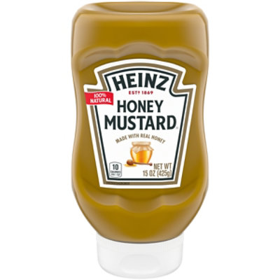 Heinz 100% Natural Honey Mustard with Real Honey Bottle - 15 Oz