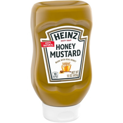 Heinz 100% Natural Honey Mustard with Real Honey Bottle - 15 Oz