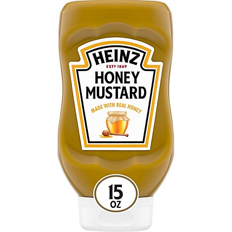 Heinz Mustard Honey Top Down Bottle - 15 Oz