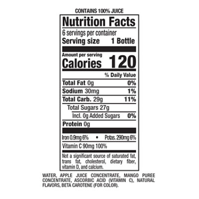 Mott's 100% Apple Mango Juice - 6-8 Fl. Oz. - Image 4