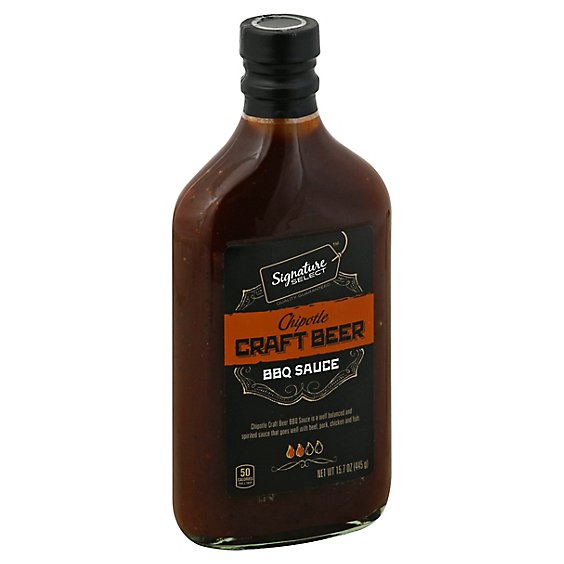 Signature SELECT Chipotle Craft Beer Bbq Sauce - 15.7 Oz