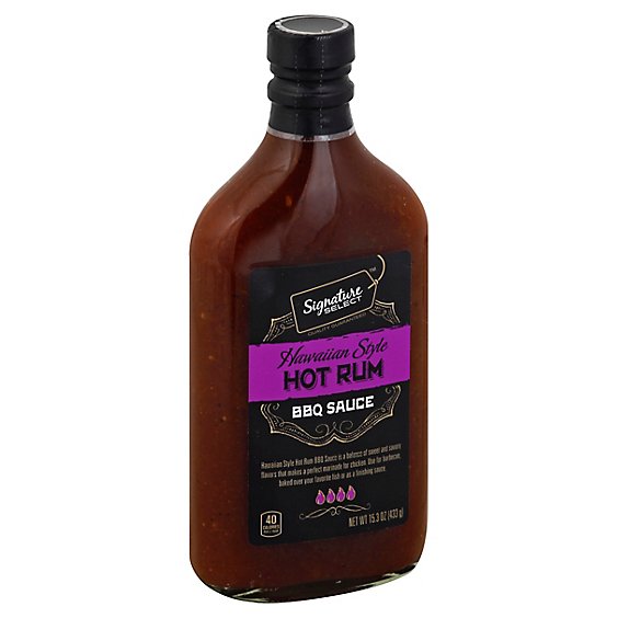 Signature SELECT Bbq Sauce Hawaiian Style Hot Rum Bottle - 15.3 Oz