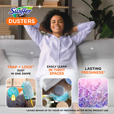 Swiffer Lavender Scent Multi Surface Dusters Refill with Febreze - 10 Count - Image 3