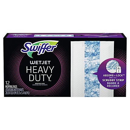 Swiffer WetJet Heavy Duty For Floor Mopping & Cleaning Mop Refills - 12 Count - Image 8