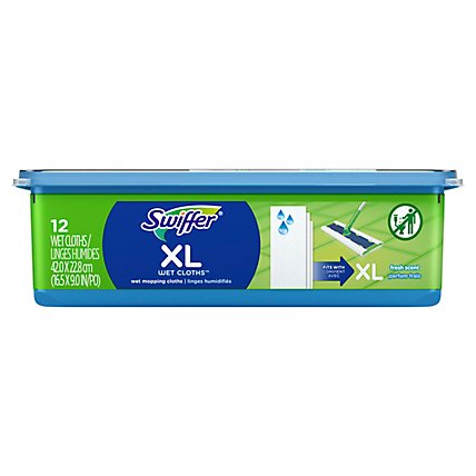 Swiffer Wet Mopping Cloths Refills Plus XL - 12 Count - Image 7