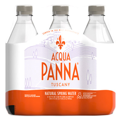 Acqua Panna Natural Spring Water Bottle - 6-16.9 Fl. Oz.