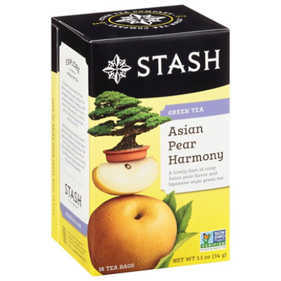 Stash Tea Bags Green Asian Pear Harmony 18 Count - 1.1 Oz